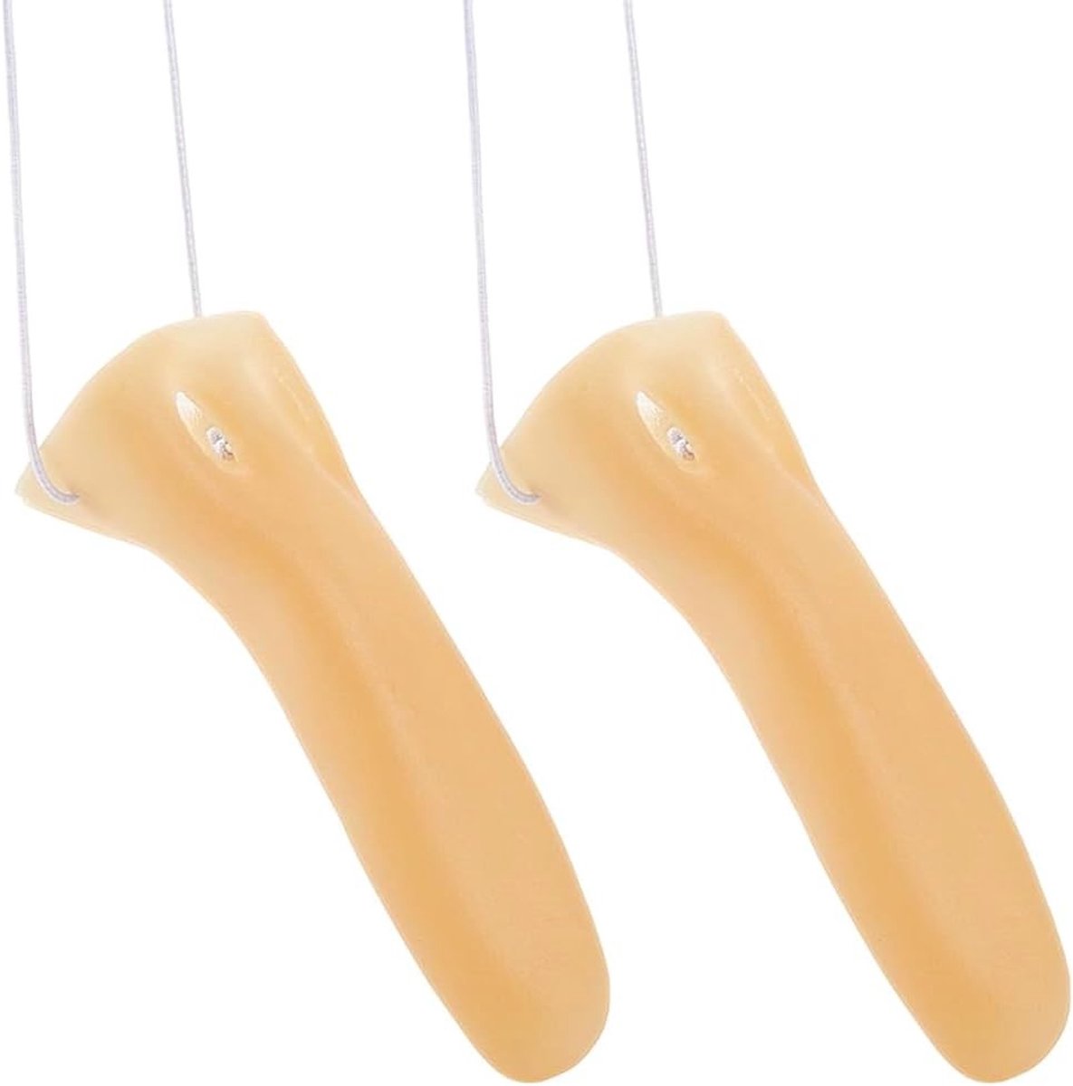 2 Stuks Nepneus Kostuum Lange Latex Neus Gru Neus Prothese Punten Pinocchio Requisiet Grote Heks Neus met Elastische Band voor Halloween Feest, Cosplay en Grappige Grappen