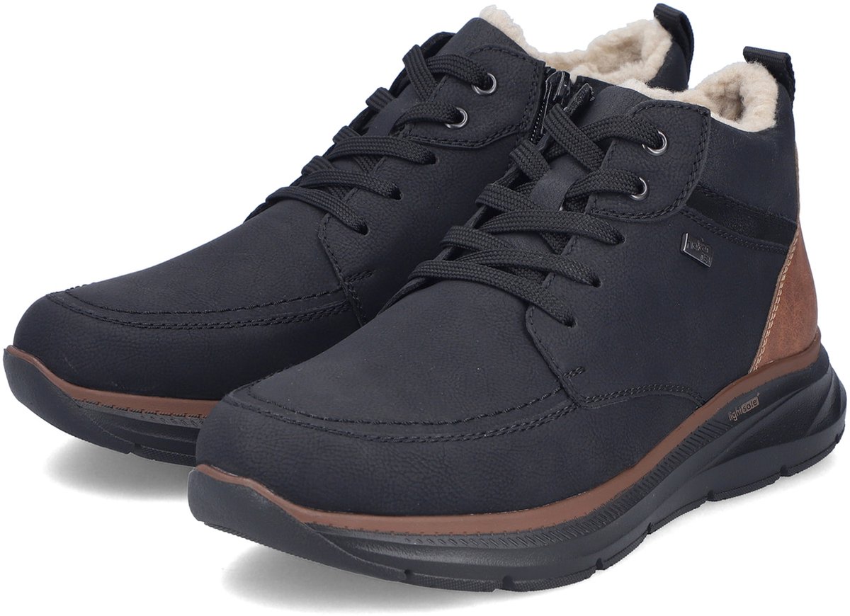 Rieker Heren B1824 00 Veterlaarzen RiekerTEX Comfortwijdte G Zwart