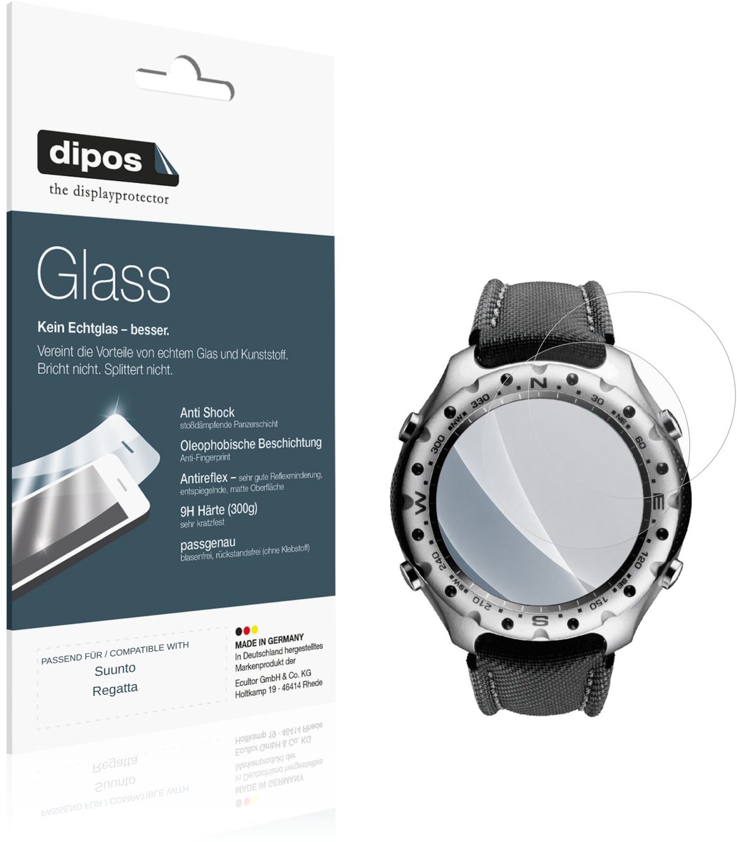 dipos – 2x Matte Pantserfolie geschikt voor Suunto Regatta | 9H Screenprotector