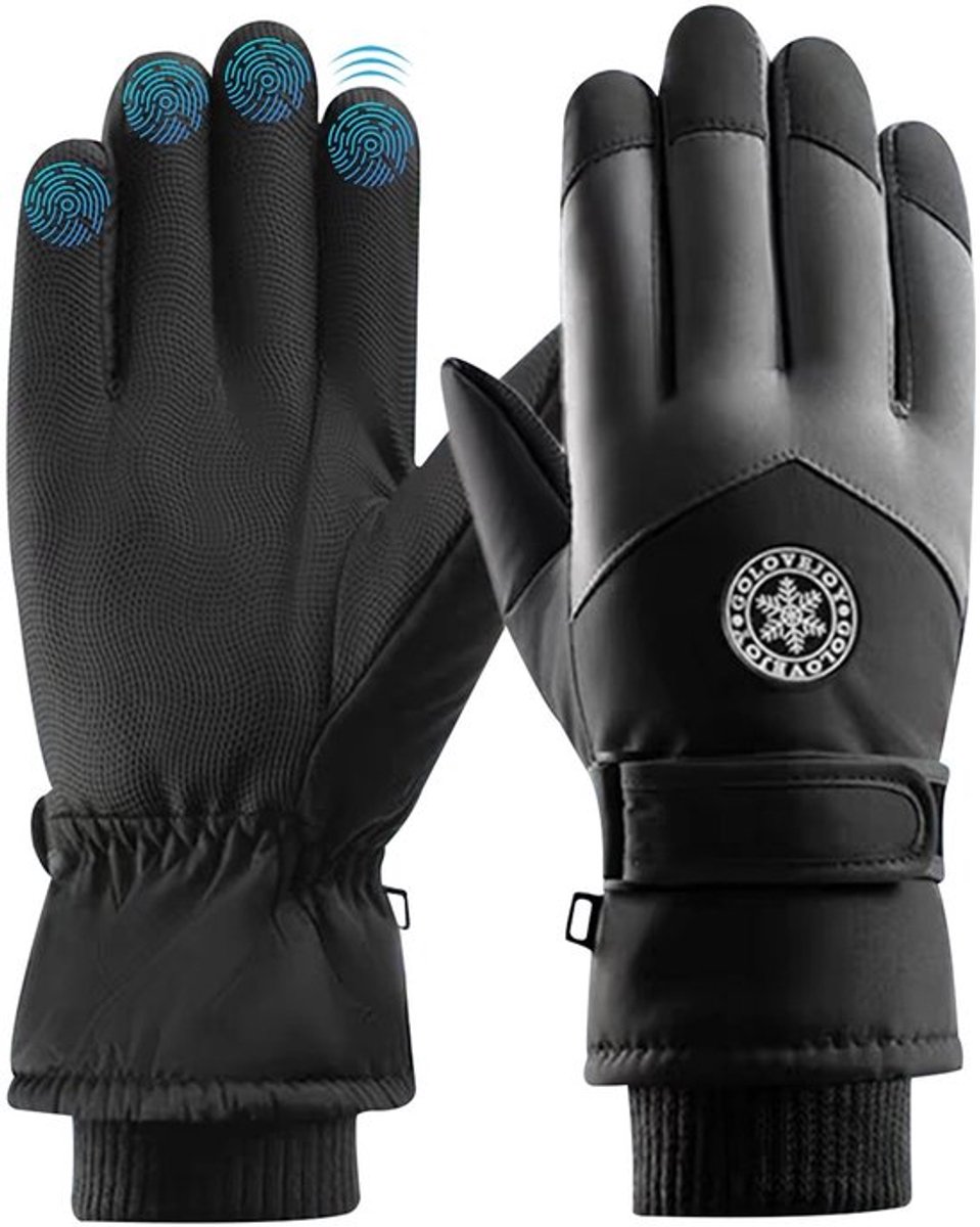 Dailygoody Heren Winterhandschoenen Warm Waterdicht en Winddicht tot -30°c Zwart