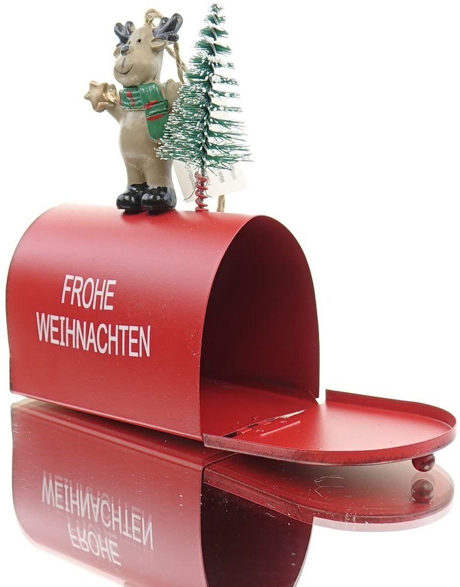 Gasper kerstbrievenbus American Art met rendier rood