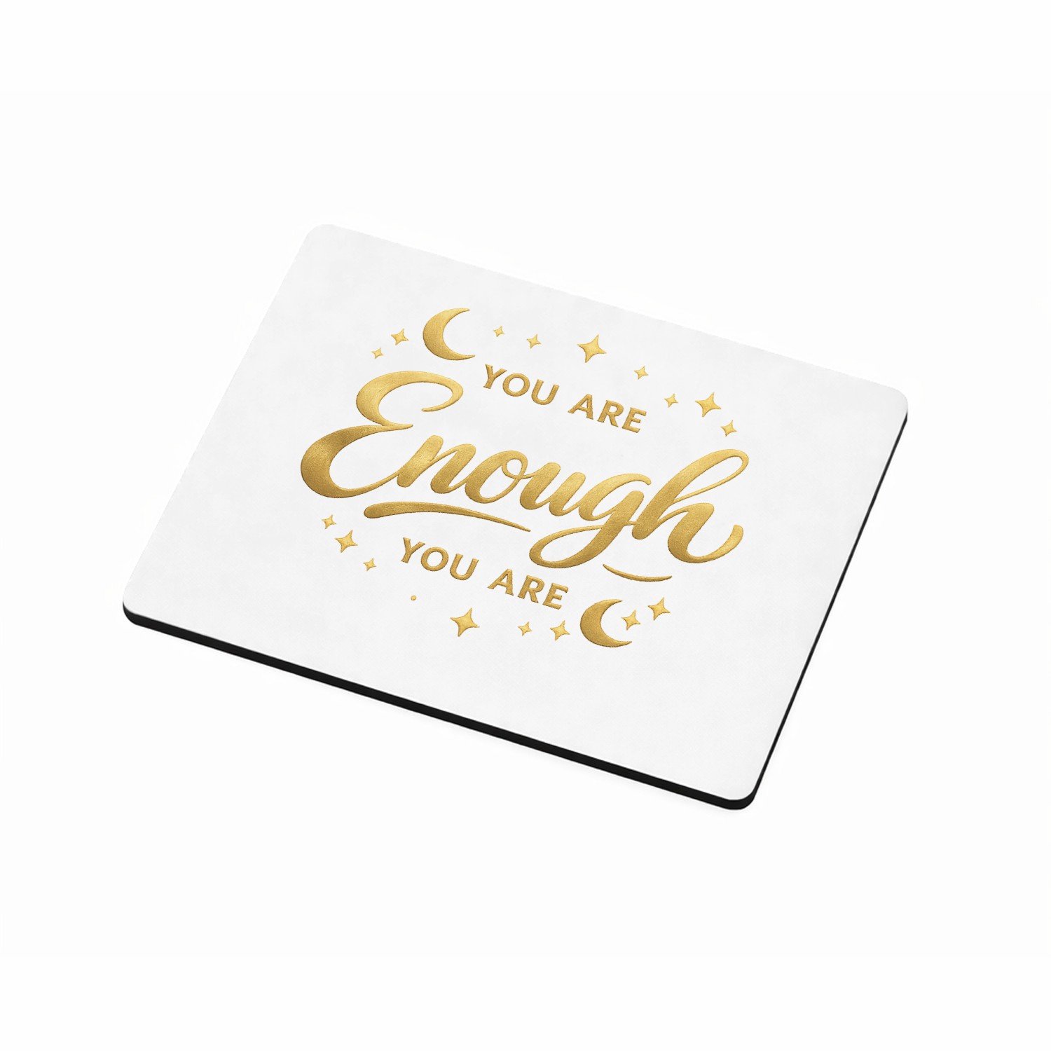Mr Cadeautjes MDF magnetische fotolijst 9 x 7 - design Minimalistische affirmatie met sterren en zachte glansaccent | cadeau Wit