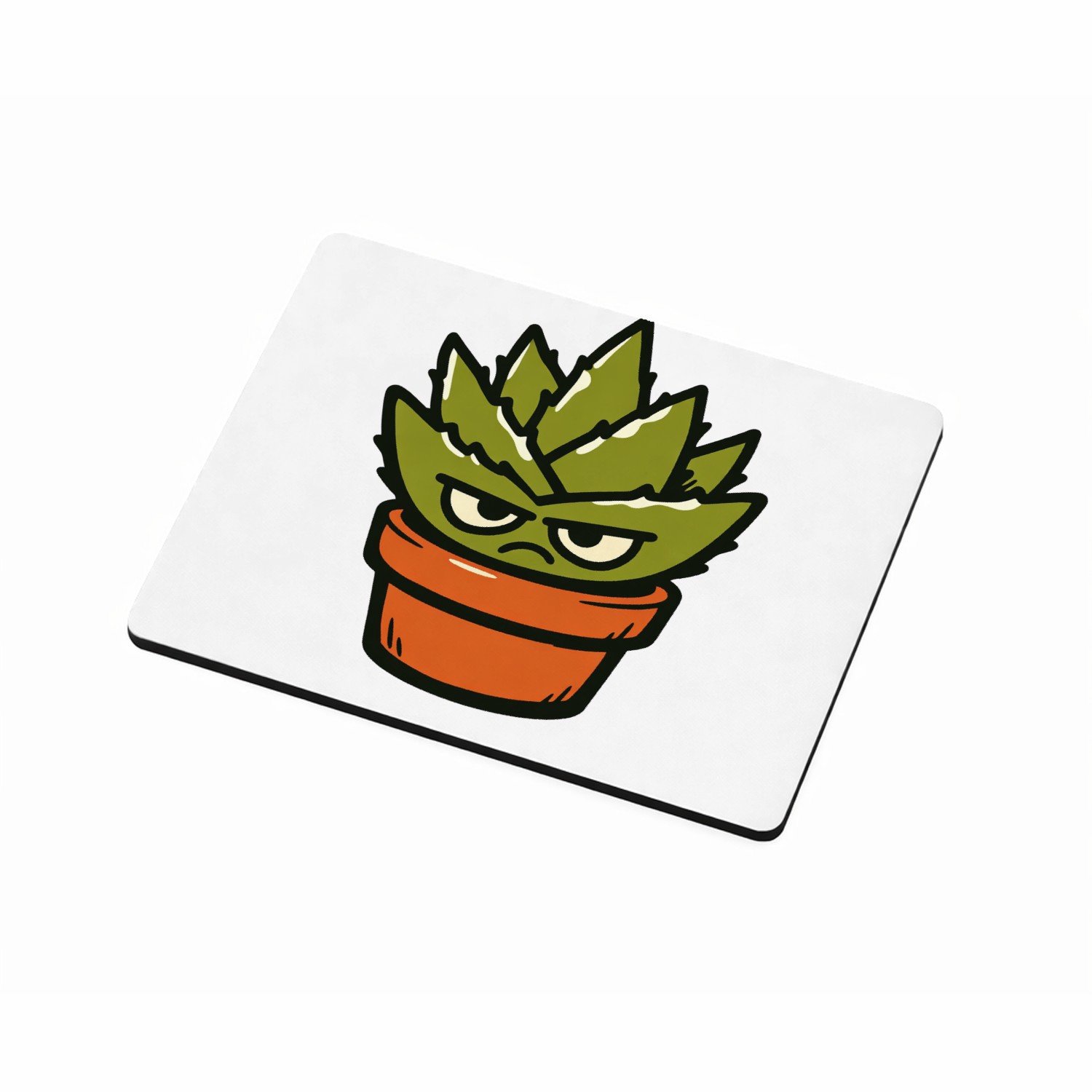 Mr Cadeautjes MDF magnetische fotolijst 9 x 7 - design Een koppige, stekelige huisplant als grappige ‘ga weg’-boods | cadeau Wit