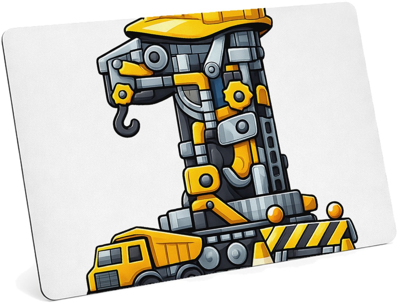Mr Cadeautjes MDF magnetische fotolijst 28 x 19 - design Een grote cijfervorm opgebouwd uit tuin- en groeielementen| cadeau Wit