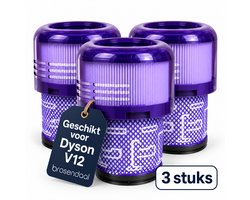 Brosendaal Filter geschikt voor Dyson V12 - Geschikt voor alle V12 modellen - SV20 | SV26 | SV30 | SV46 - Uitwasbaar en Herbruikbaar - 3 stuks