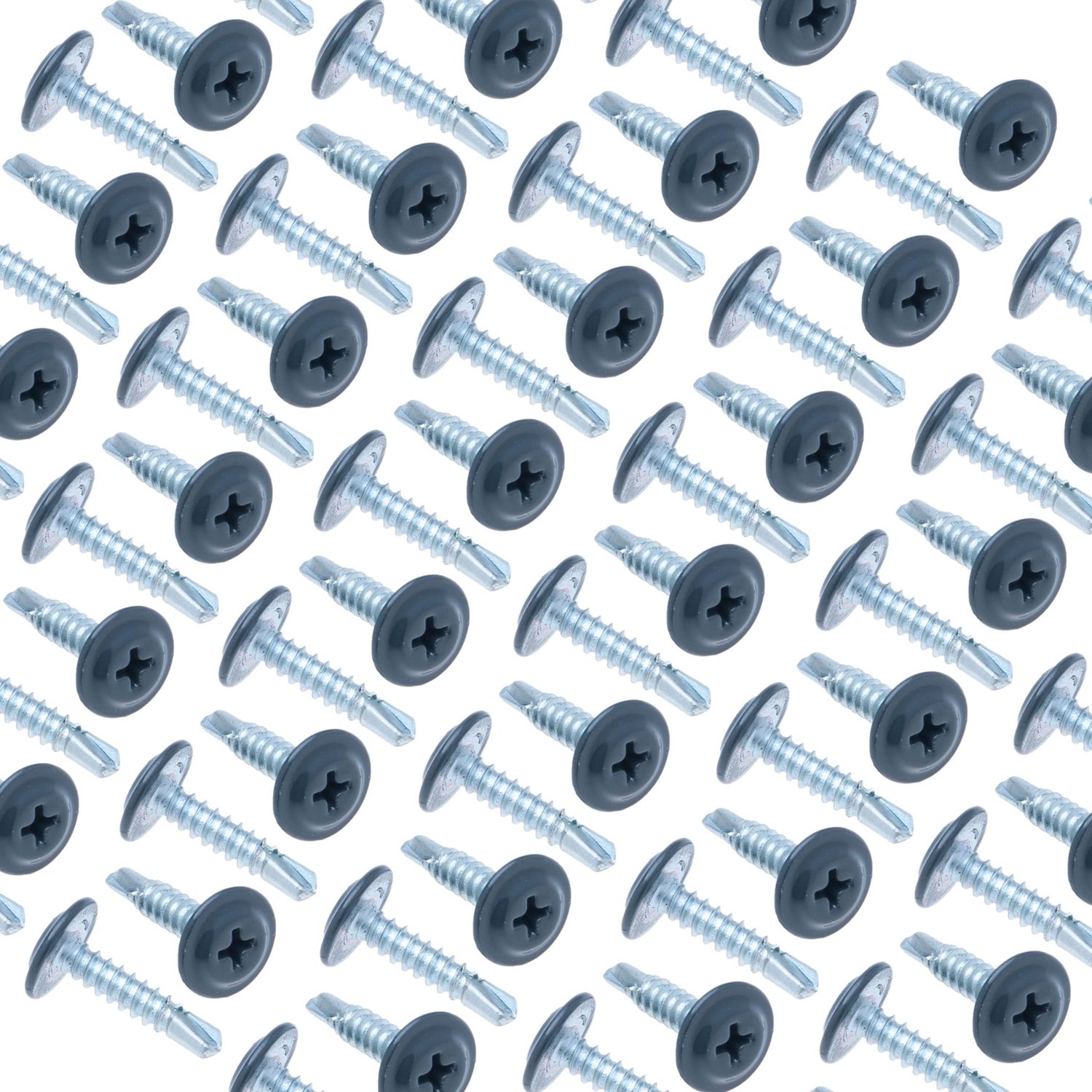 Zelftappende Montageschroeven 4.2 mm x 19 mm - Meerkleurig Gepoedercoat RAL7016 - Gehard Staal - ShopVlot