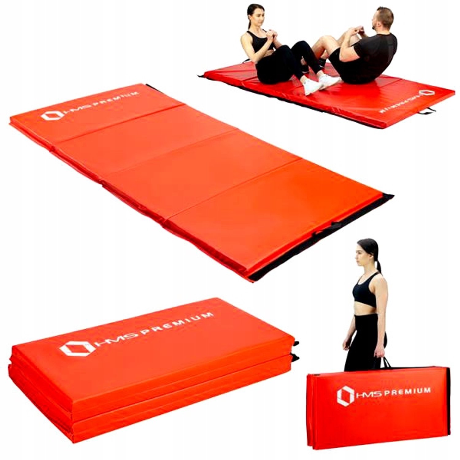 Opvouwbare Fitness & Yogamat - 240x120cm - Dik & Comfortabel - Oranje