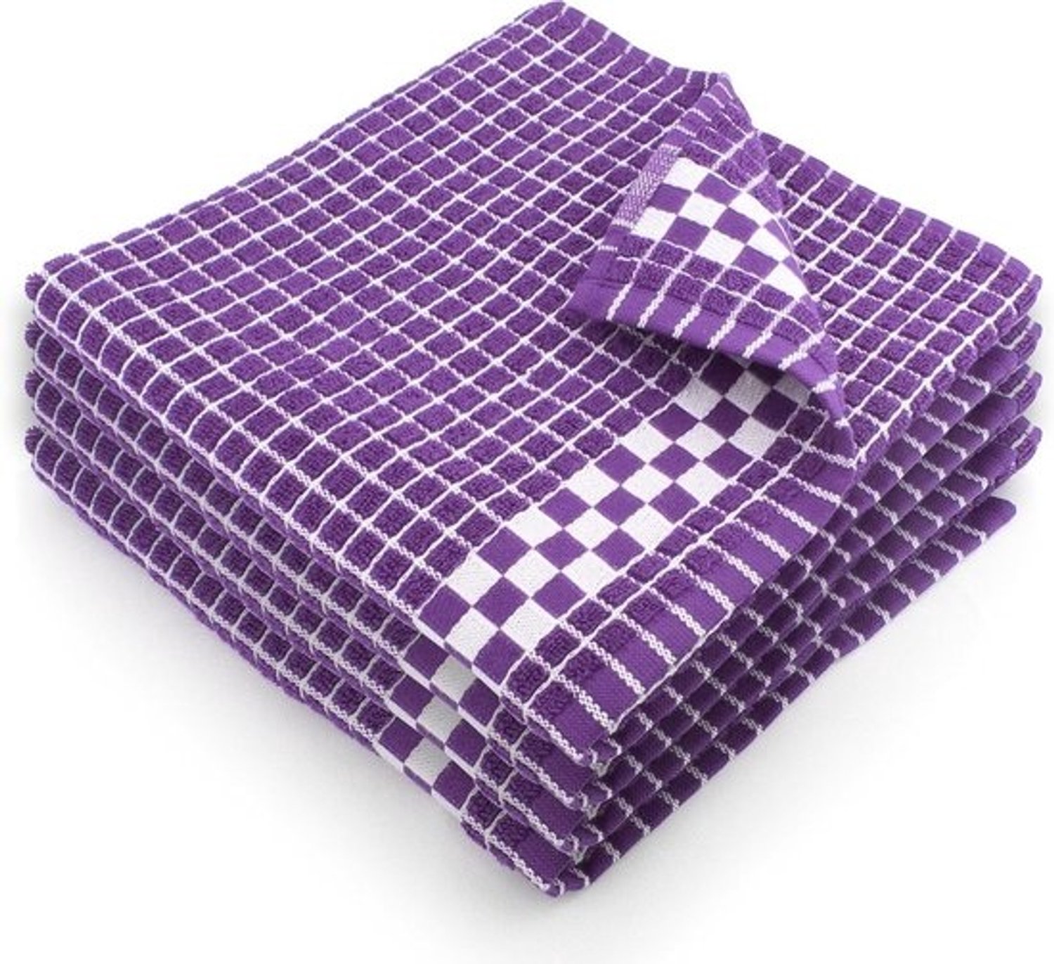 Keukendoeken - Theedoeken Vaatdoeken - Keuken Schoonmaken - Super Absorberend Katoen - 70 x 50 cm - Paars