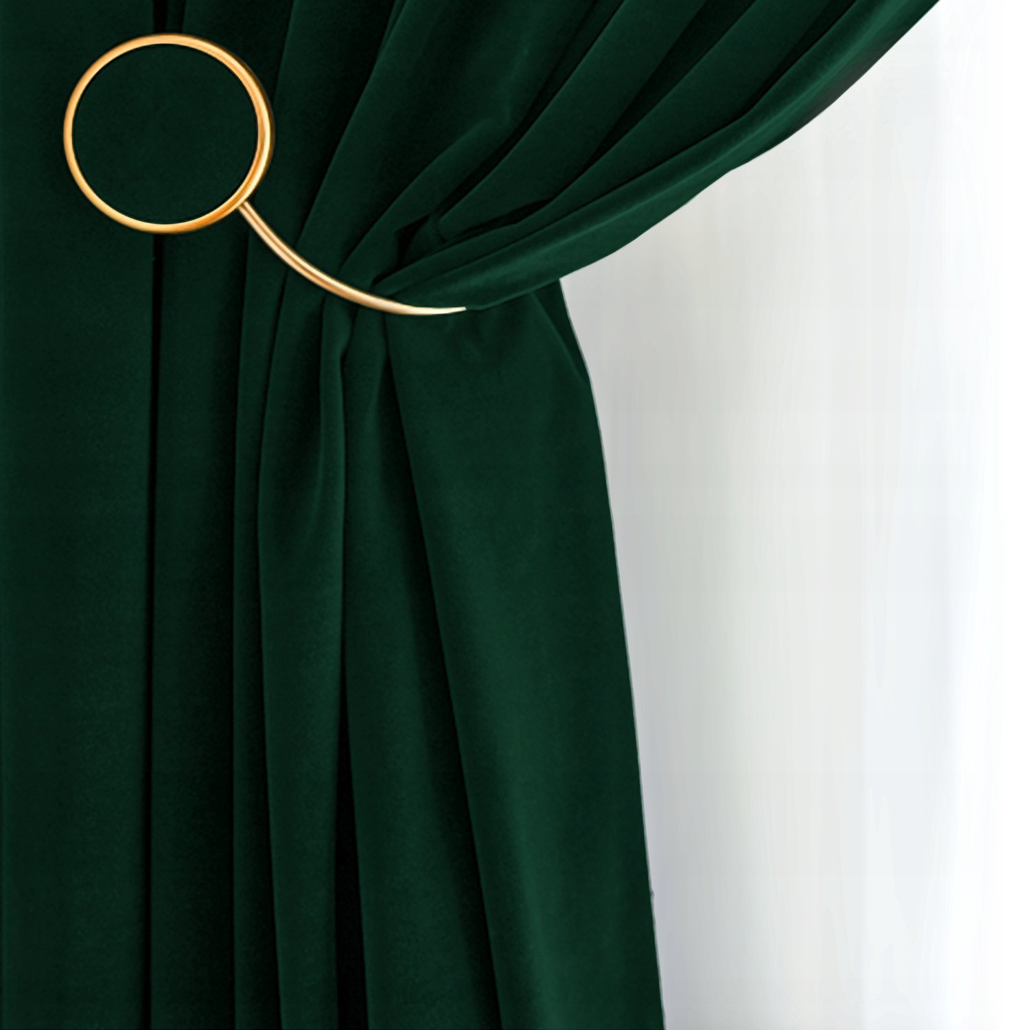 PRESTIQUA Velvet Gordijn 270x195cm Flesgroen - Verduisterend & Stijlvol