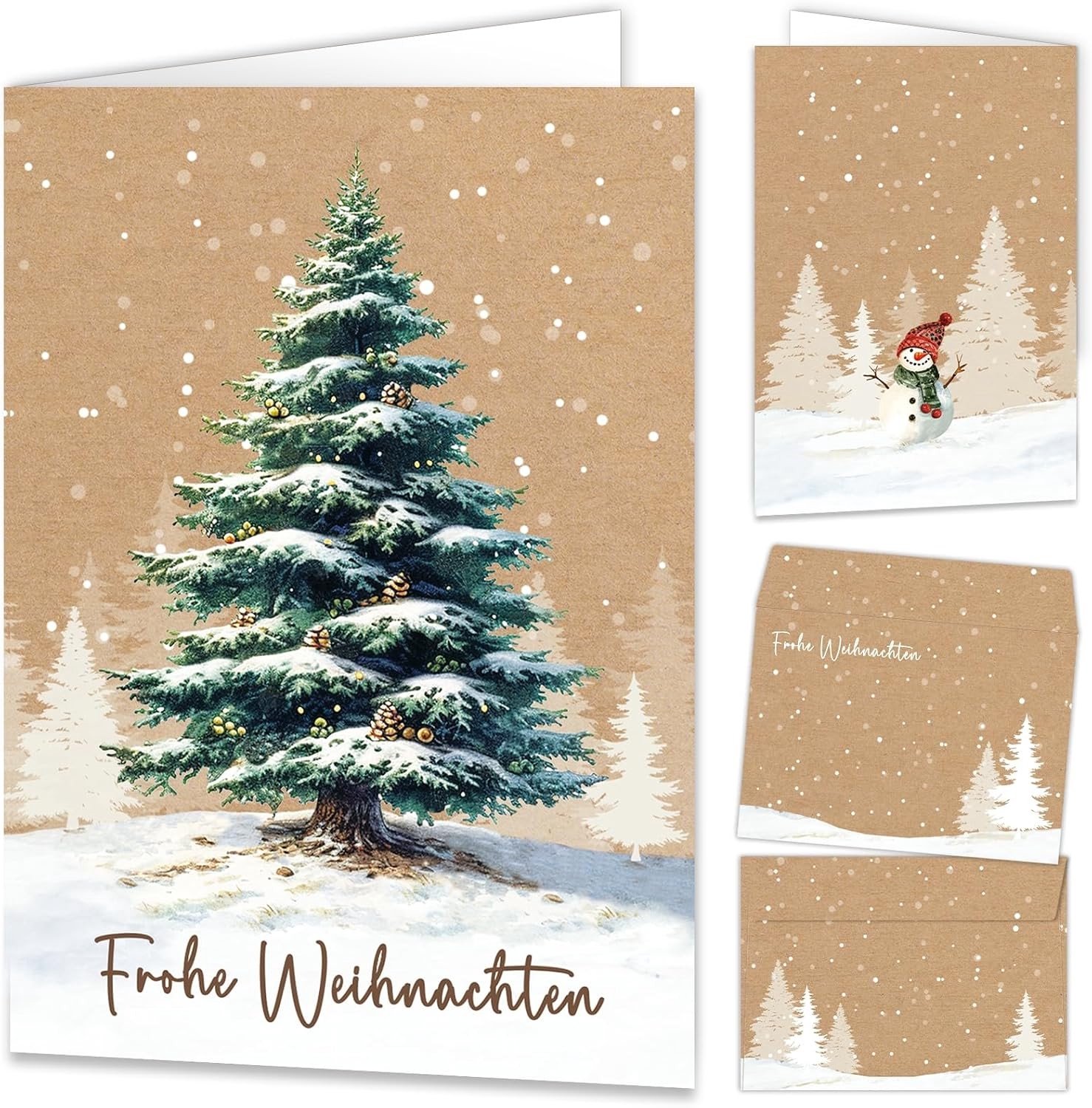 Vouwkaarten - C - Kerstboom - Voor Feestdagen
