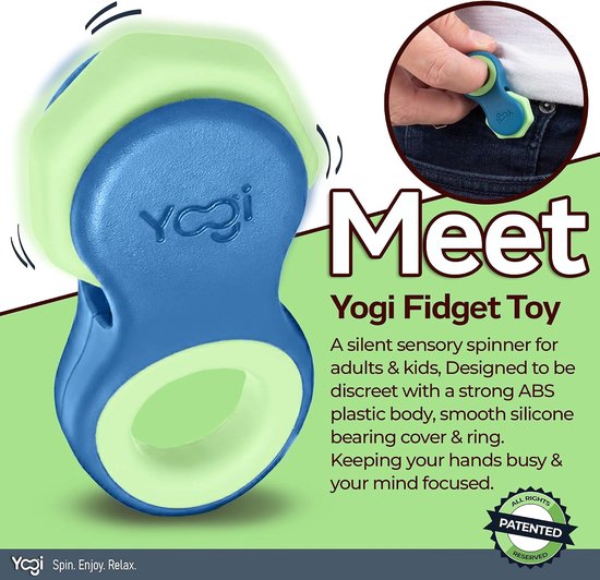 Fidget Spinner - Blauwgroen - Juego de 5 - Sensorisch Fidget Speelgoed voor Volwassenen en Kinderen — afbeelding 2