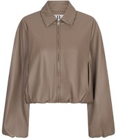 Lofty Manner Jas Jacket Jillie Cocoon Pu Rj42 Taupe Dames Maat - M