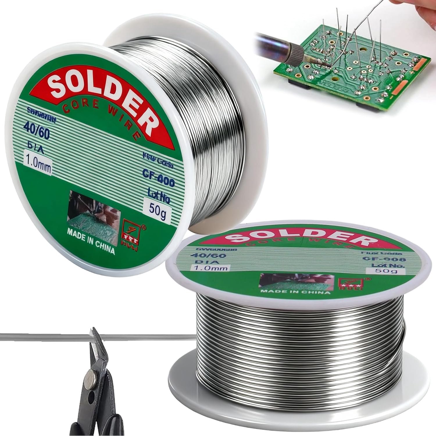 Solderdraad 1 mm - loodvrij - colofoniumkern - ideaal voor elektronica reparatie - ShopVlot