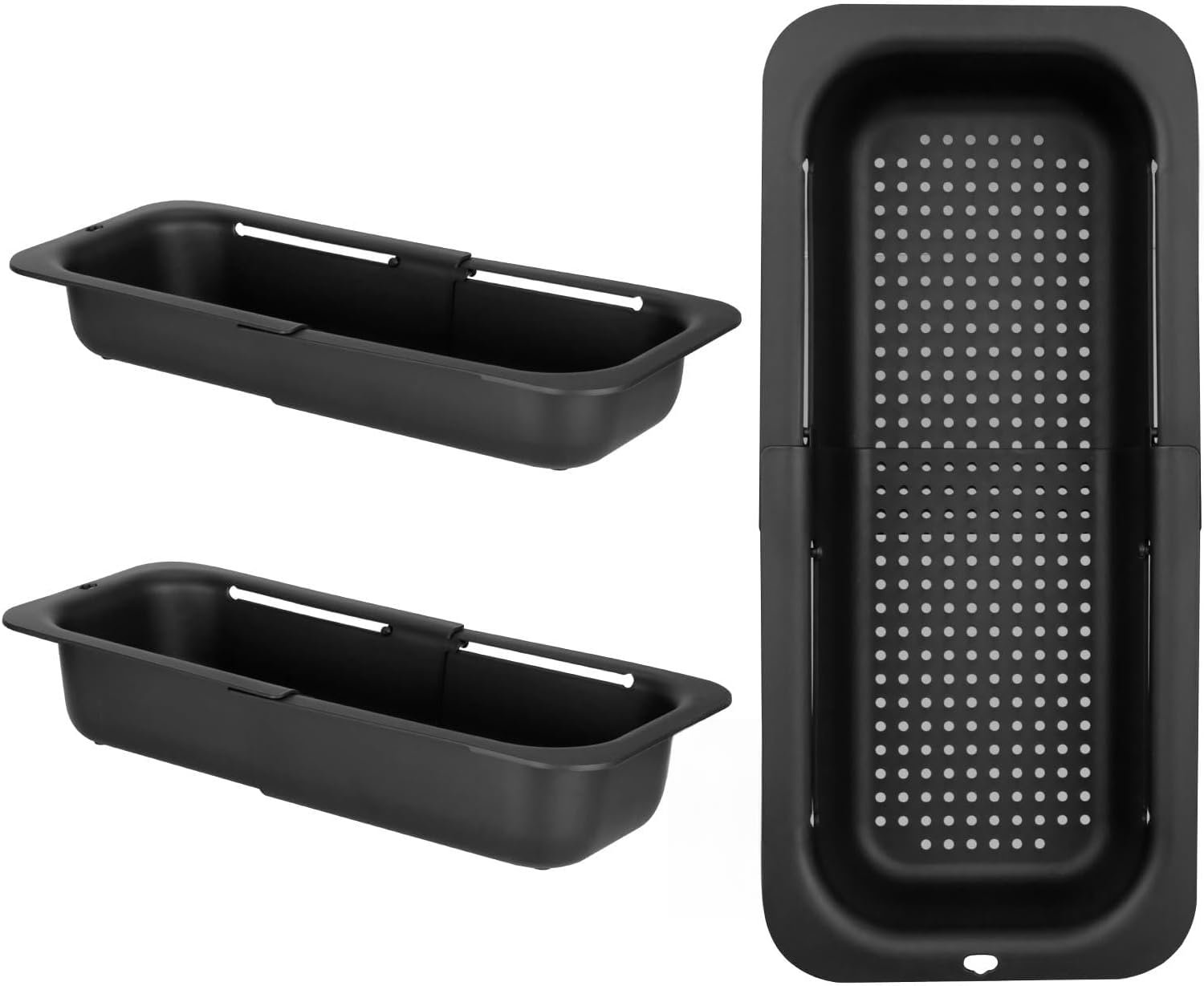 Uittrekbare gootsteenzeef 34,5-48 cm - PP-uitbreidbare zeef - Flexibel afstelsysteem - ShopVlot