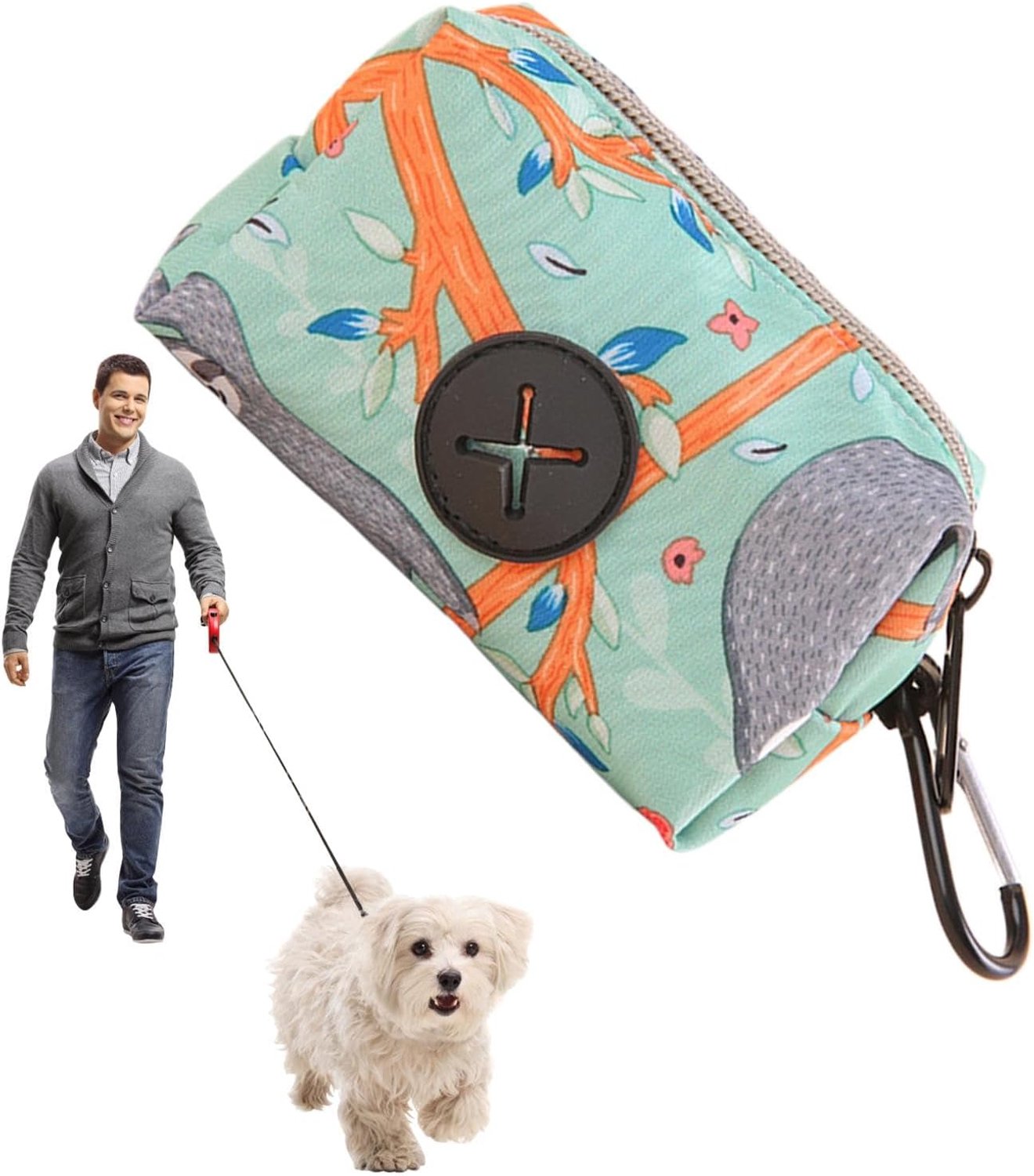Draagbare pindazakdispenser, afvalzakhouder voor huisdieren, afvalzakdispenser voor honden, het elegante opberggereedschap