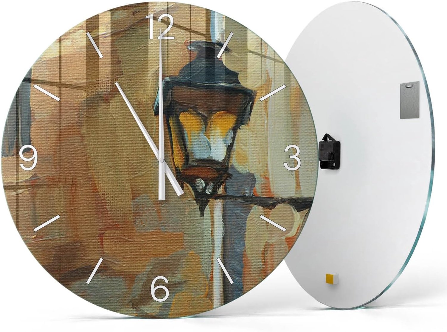 Moderne ronde klok Ø 60 cm | Nostalgische lantaarn