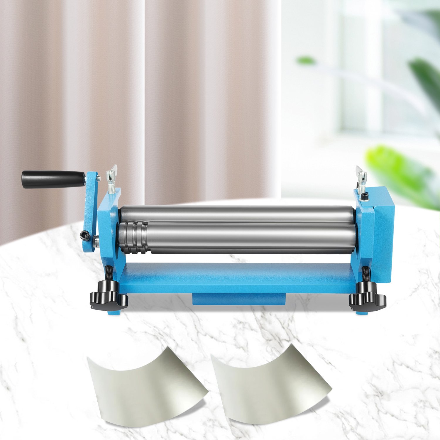 Handmatige Rollende Buigmachine Silver Blue - 45# Staal - 300 mm Breedte - 0,8 mm Dikte - Voor Metalen Platen Buigen