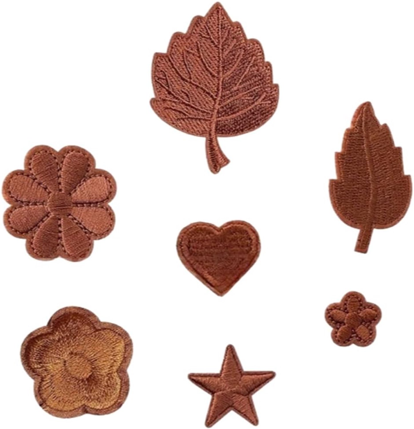 Wambere 1 x 7 reparatiepatches voor donsjacks, vilten borduurwerk, zelfklevende stof, reparatiepatches, decoratieve patches voor kleding, voor jassen, tenten, slaapzakken, skibroeken, rugzakken