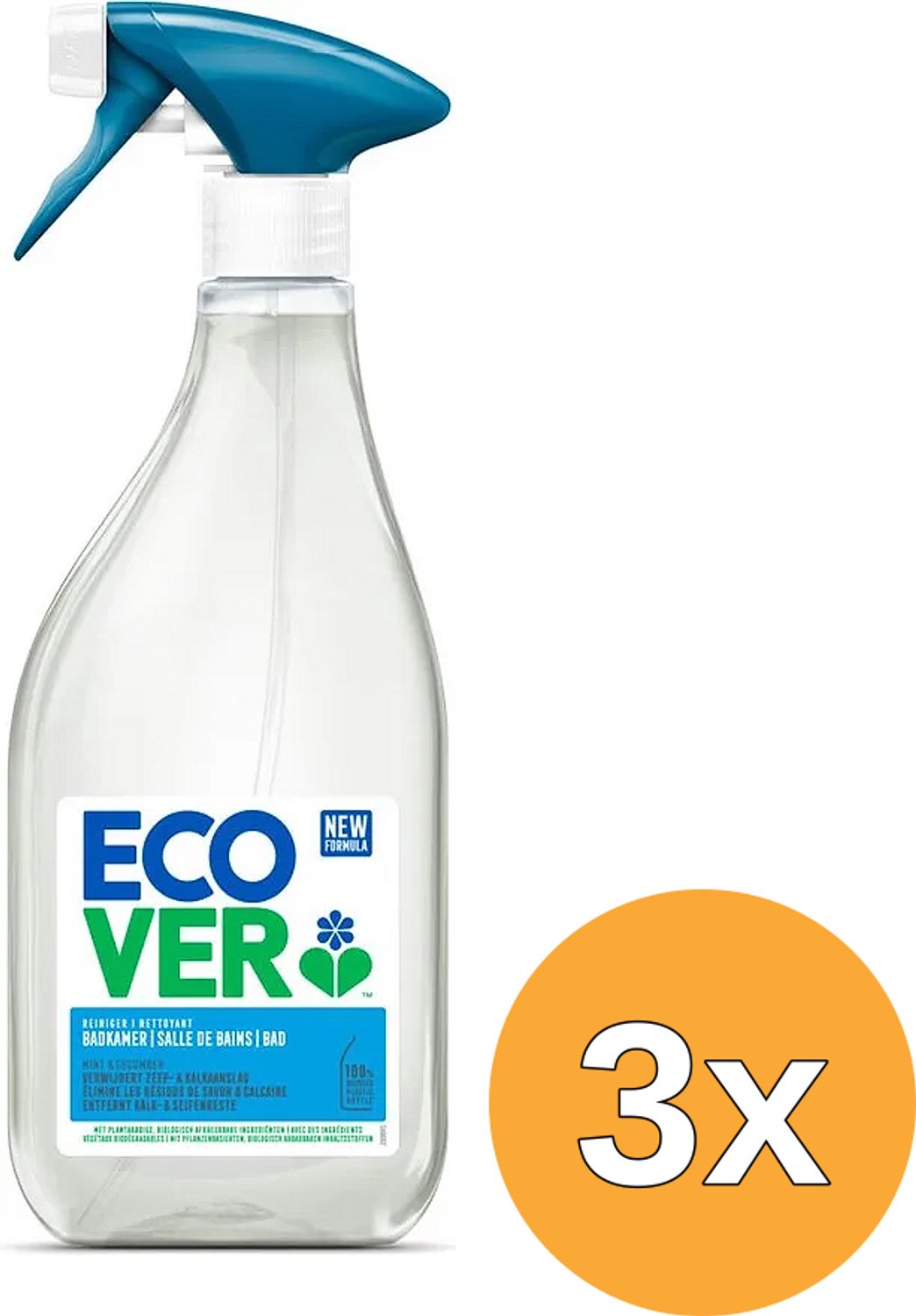 3x Ecover Badkamerreiniger Spray (500 ml)