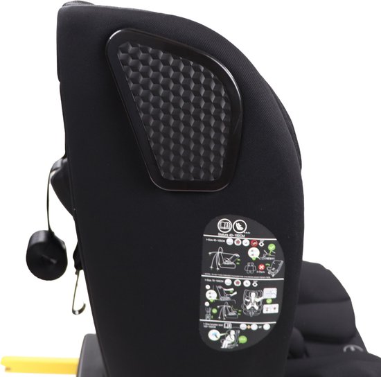 Cangaroo Pronto Black 40-150 cm 360° i-Size Autostoel — afbeelding 4