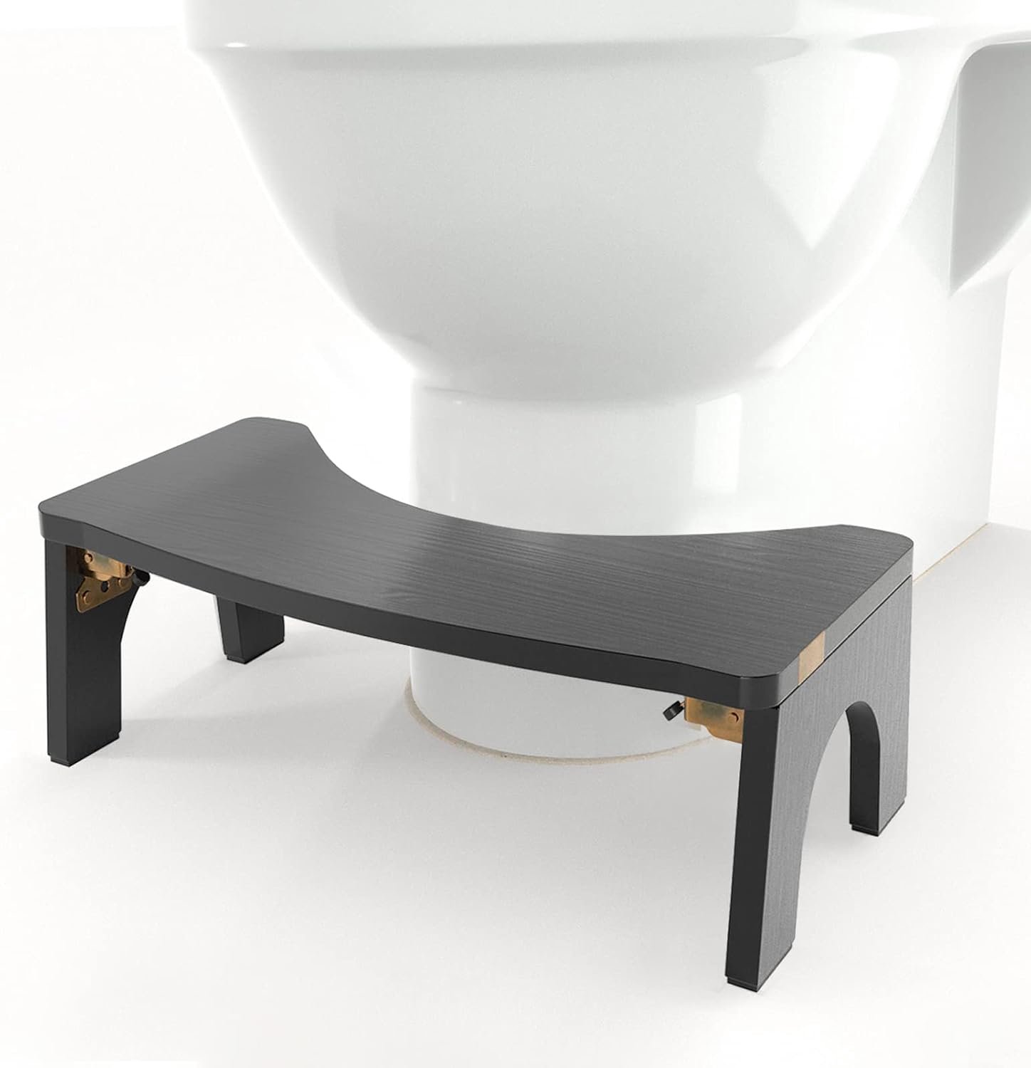 Toiletkruk voor volwassenen - extra brede slipbestendige hurkkruk voor toilet, ondersteunt tot 370 lbsOntwerp voor comfortabel gebruik, perfect voor een betere darmgezondheid