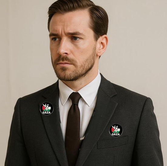 2 stuks Save Gaza Pin Badges - 1,2 inch legering vredesduif olijftak Palestina vlag kaart knoppinnen, bewustzijn broche reversspeldjes voor kleding, tassen, hoeden — afbeelding 4