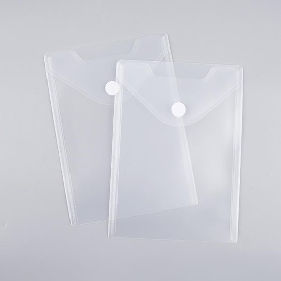 10 stuks verticale plastic enveloppen met kliksluiting herbruikbare stempel opbergzakken kleine waterdichte transparante envelop zakje als sticker organisator ontvangsthouder foto opslag — afbeelding 5