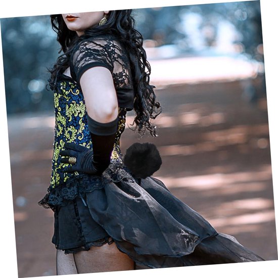 2 Stuks Pluche Konijnenstaart met Pin Zachte Comfortabele Cosplay Accessoires voor Kostuumfeesten Dieren Thema Evenementen Geschikt voor Wonderland Kostuums — afbeelding 2
