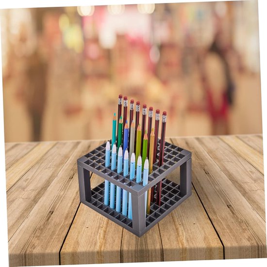 2stuks Verstelbare Penseelstandaard Met Vakken Multifunctionele Organizer Voor Kleurpotloden Penselen Afneembare Desk Storage Houder Voor Creatief Gebruik — afbeelding 2