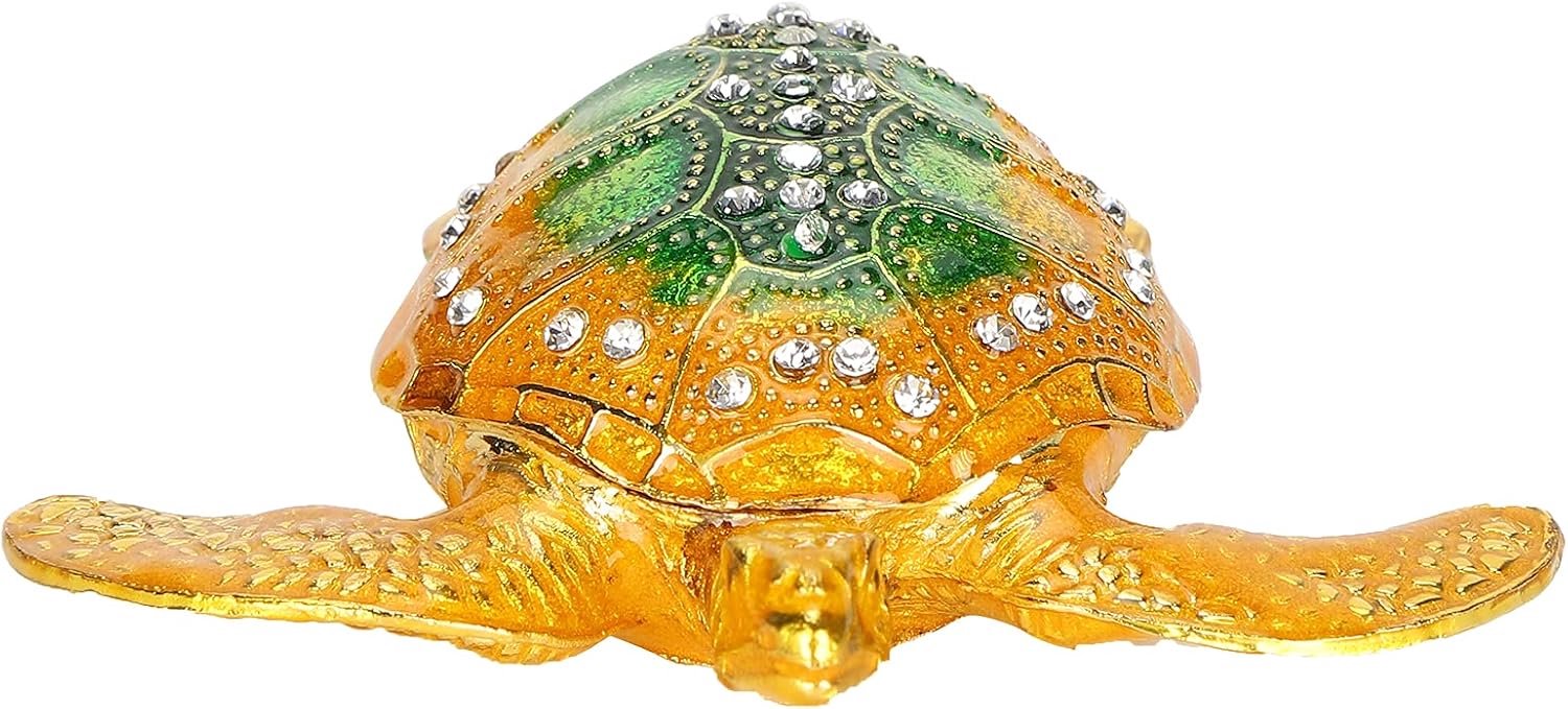 Jeanoko Zeeschildpad Scharnierende Doos, Verzamelbaar Decor van
