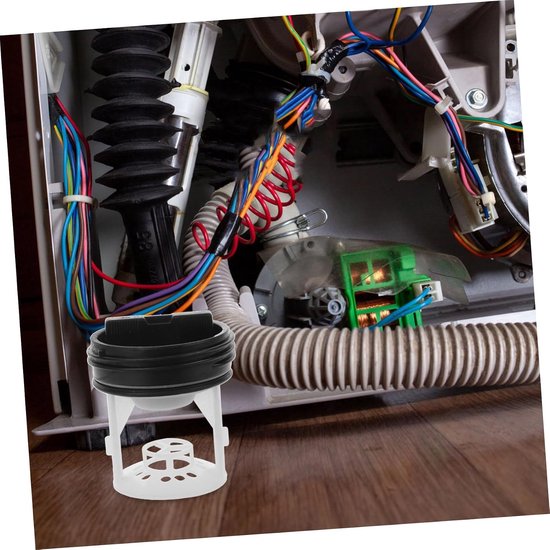 3 Stuks Delige Universele Wasmachine Afvoerfilter met Duurzame Kunststof Afvoerplug Filterzeef Eenvoudig Te Installeren voor Trommelwasmachines Voorkoming van Verstoppingen — afbeelding 2