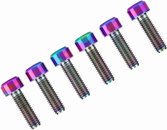 lyrlody Alloy Bicycle Stuurpenbouten 6 Stuks M5 X 16mm — afbeelding 3