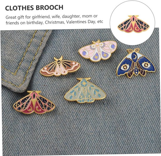 10 Stuks Insectenbroche Vlinders Kledingbroche Vlinders Broche Kledingbroche Badge Metalen Broche Dierenbroche Badge Kledingtasbroche Legering — afbeelding 5