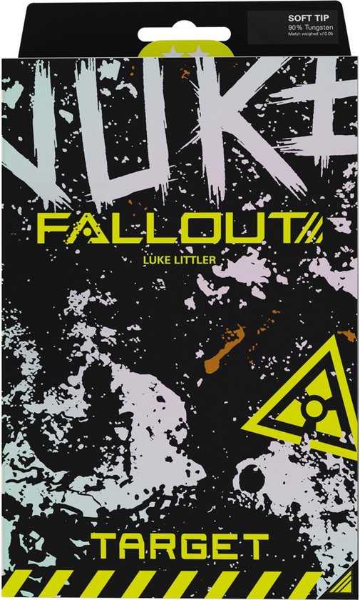 Target Softtip Luke Littler Nuke Fallout 90% 19 gram — afbeelding 4