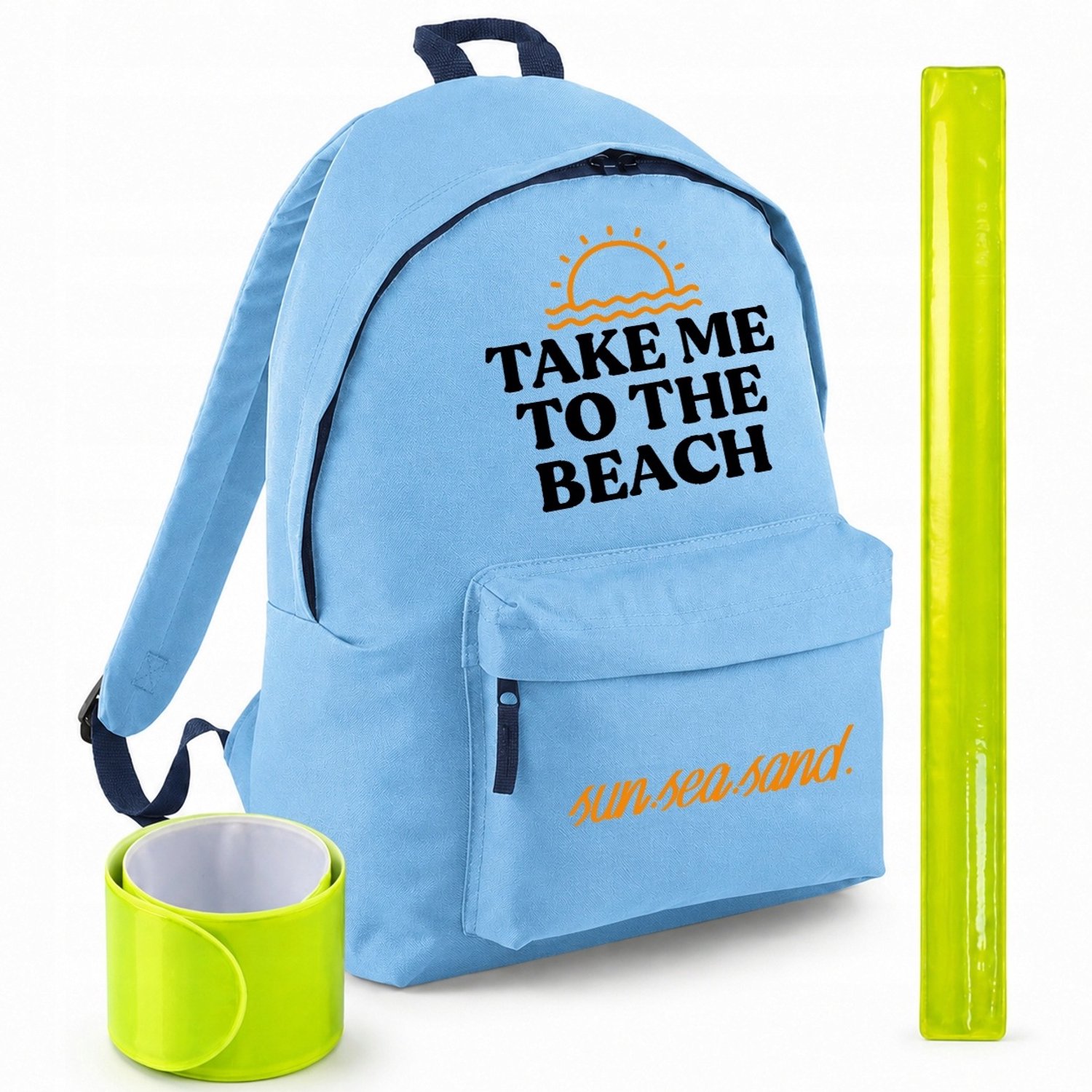 Blauwe Rugzak 20L met Reflecterende Band - Ideaal voor Vakantie