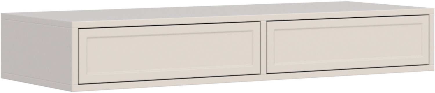 Selsey VELVETO – Kaptafel met lades, kasjmierbeige, 110 cm grijs