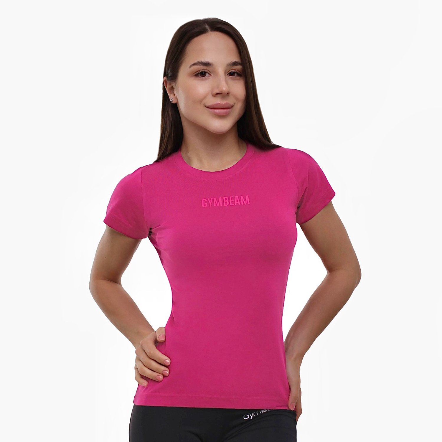GymBeam Dames FIT T-shirt Magenta XL