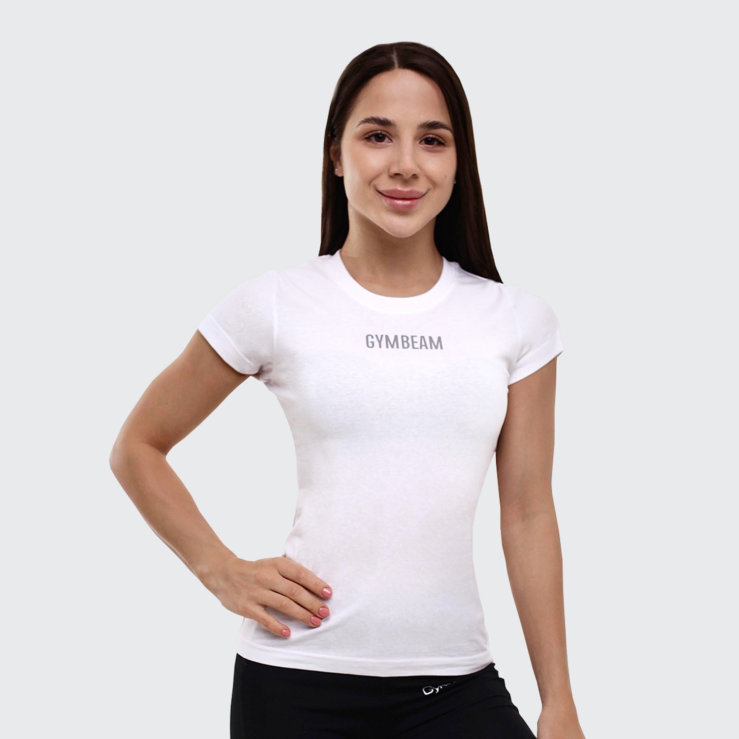 GymBeam Dames FIT T-shirt Wit M