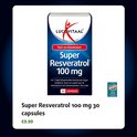 Lucovitaal Super Resveratrol 100 mg capsules. 30 capsules.