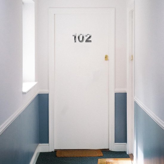 10 stuks brievenbusnummers, 5 cm zelfklevende, herbruikbare adresnummers 0-9, eenvoudig te installeren voor huis, kantoor, appartement, gegalvaniseerd kunststof, weerbestendig — afbeelding 4