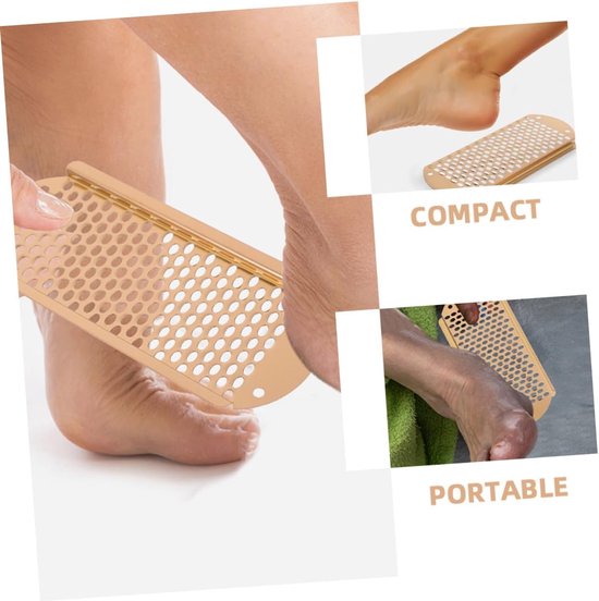 2 Stuks Delige Voetrasp voor Dode Huid met Dubbelzijdig Schurend Oppervlak Comfortabele Handgreep Duurzame Materialen Compact voor Pedicure Reizen Effectieve Eeltverwijderaar — afbeelding 4