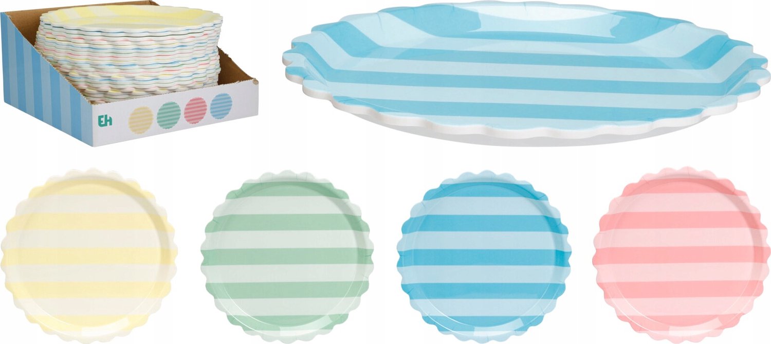 Melamine Bord 25cm - 4 Dessins - Mondex