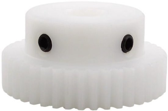 1 STUKS 1 Module POM Plastic Tandwielen 20T/22T/24T/25T Bewerkte Boring 4/5/6/8/10/12mm Nylon Motor Boss Tandwiel voor CNC-apparatuur(1 Module 24T Bore 10mm) — afbeelding 5