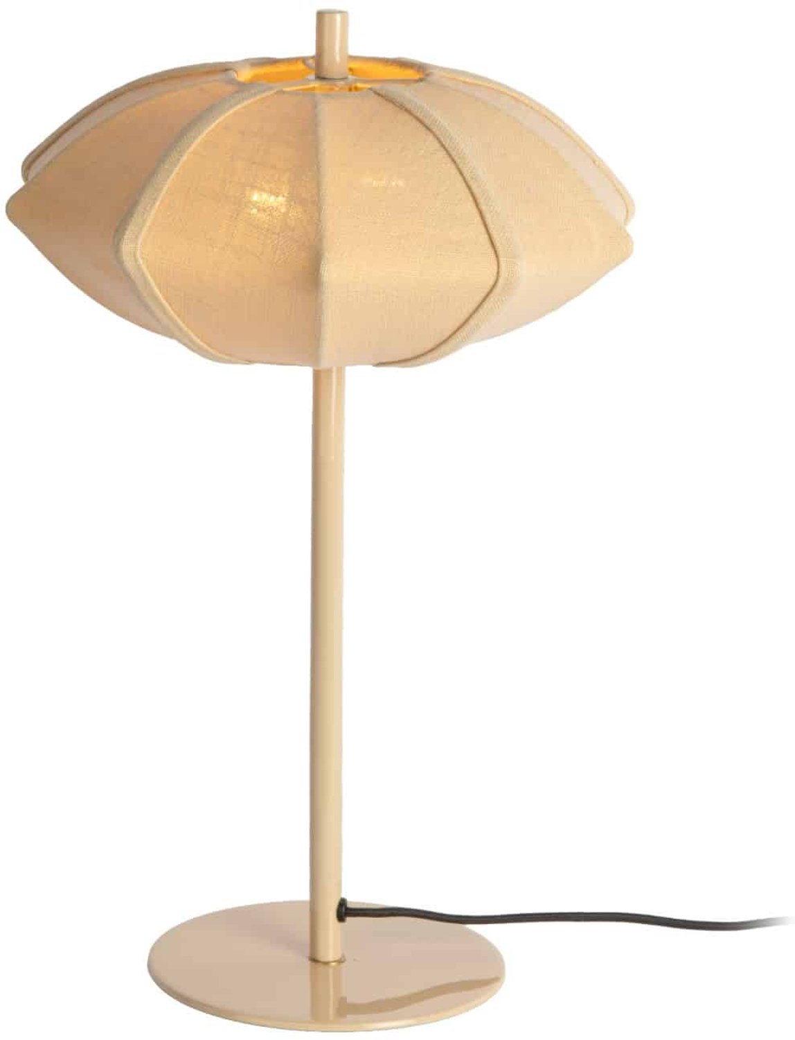 Leitmotiv Tafellamp Paris Disc - Crème - 34x34x49cm - Scandinavisch
