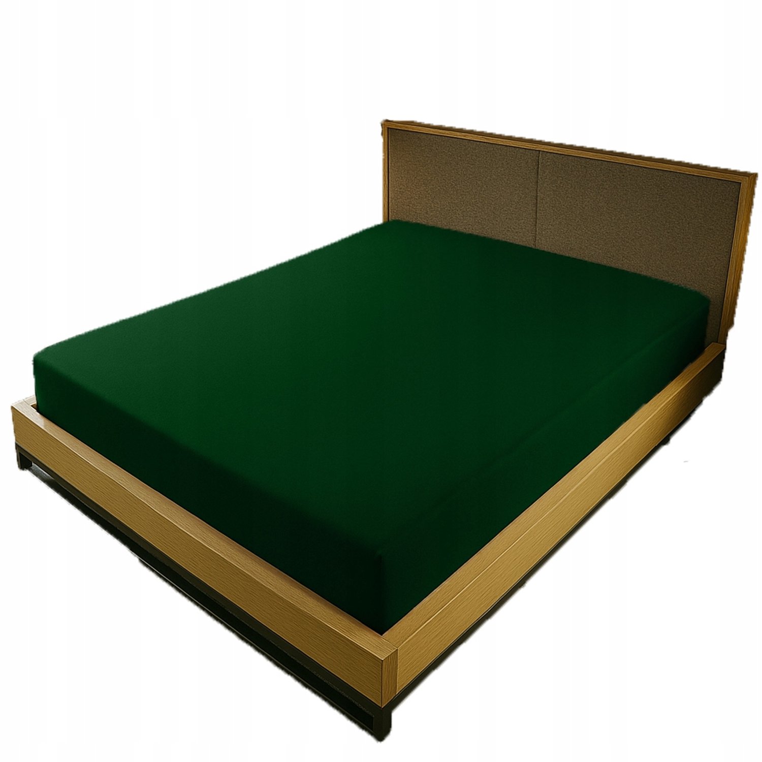 Jersey Hoeslaken met Elastiek 140x220cm Flesgroen