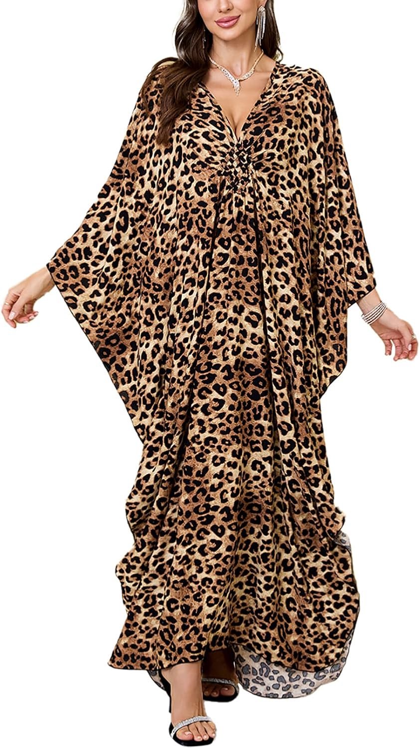 Strandjurk voor dames, lange strandjurk, kimono, maxi-kaftan, cover-ups