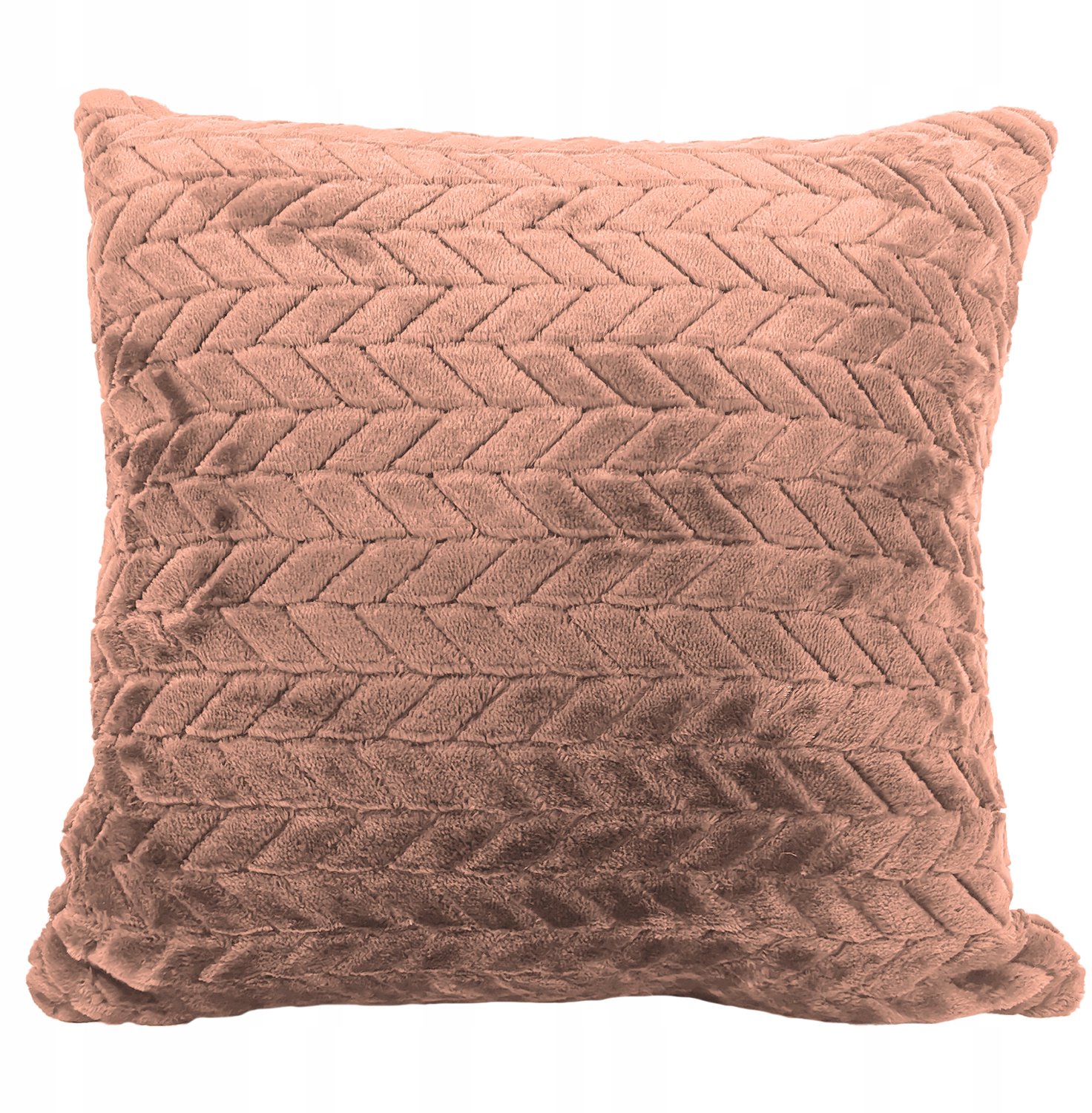 Zachte Sierkussenhoes 40x40 cm, Beige, Met Gestanst Patroon
