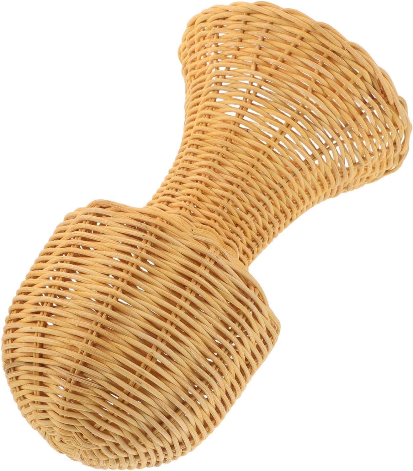 Rattan Cap Holder Wicker Mannequin Head Lichtgewicht Handgemaakt Gevlochten Hoedenrek Natuurlijk Rotan Hoedendisplay voor Kapsalon Winkelorganisatie