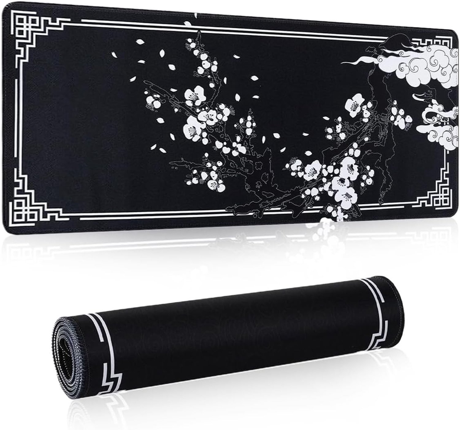 Grote Cherry Blossom Muismat XXL 800 x 300 mm voor Laptop, Toetsenbord en Gaming Muis