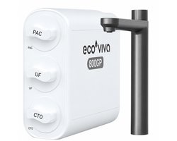 Ecoviva UF800G - Waterfilter voor onder de gootsteen - Ultrafiltratie 0,01 µm - Zonder stroom - Zonder tank